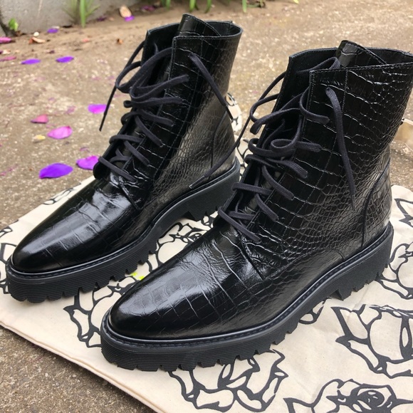 Freda Salvador Shoes - NEW Freda Salvador Emi Lug Combat Boot 7